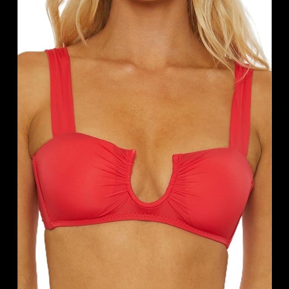 Isabella Rose Women's Standard Belmore Shirred U-Wire Bikini Top NWT